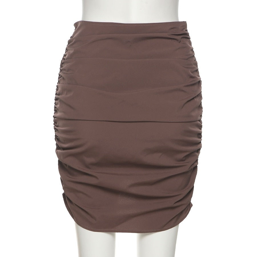 Elena חצאית מיני כיווצים