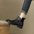 מגפוני מאדי - דמוי עור עם רוכסן