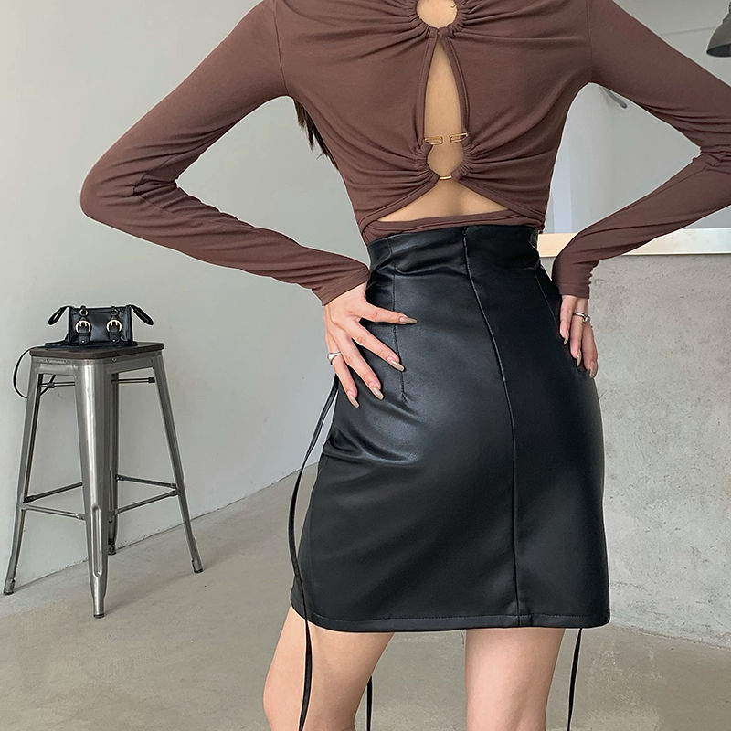 Kyler חצאית מיני בשילוב שרוכי קשירה