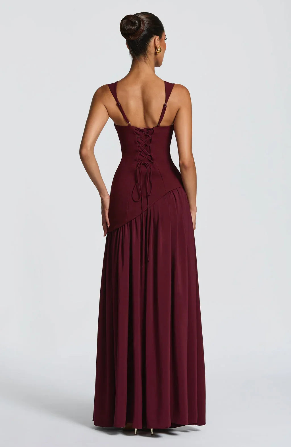 שמלת טולולה מקסי Cherry Lacquer