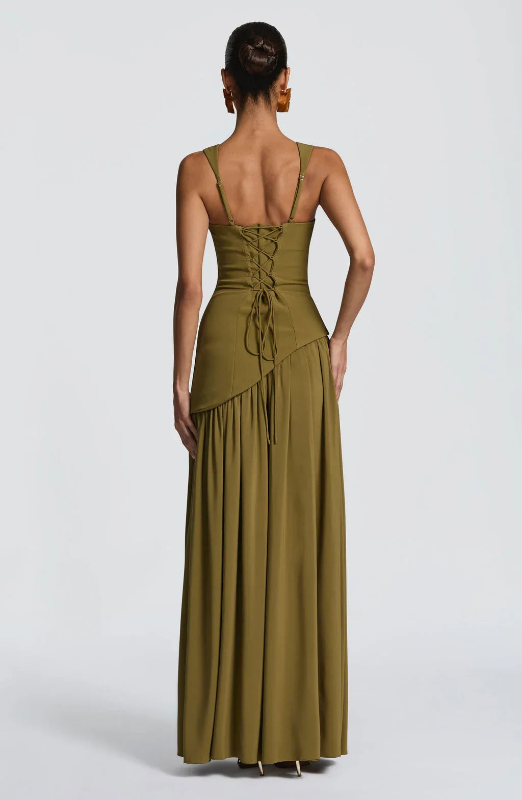 שמלת טולולה מקסי Deep Olive